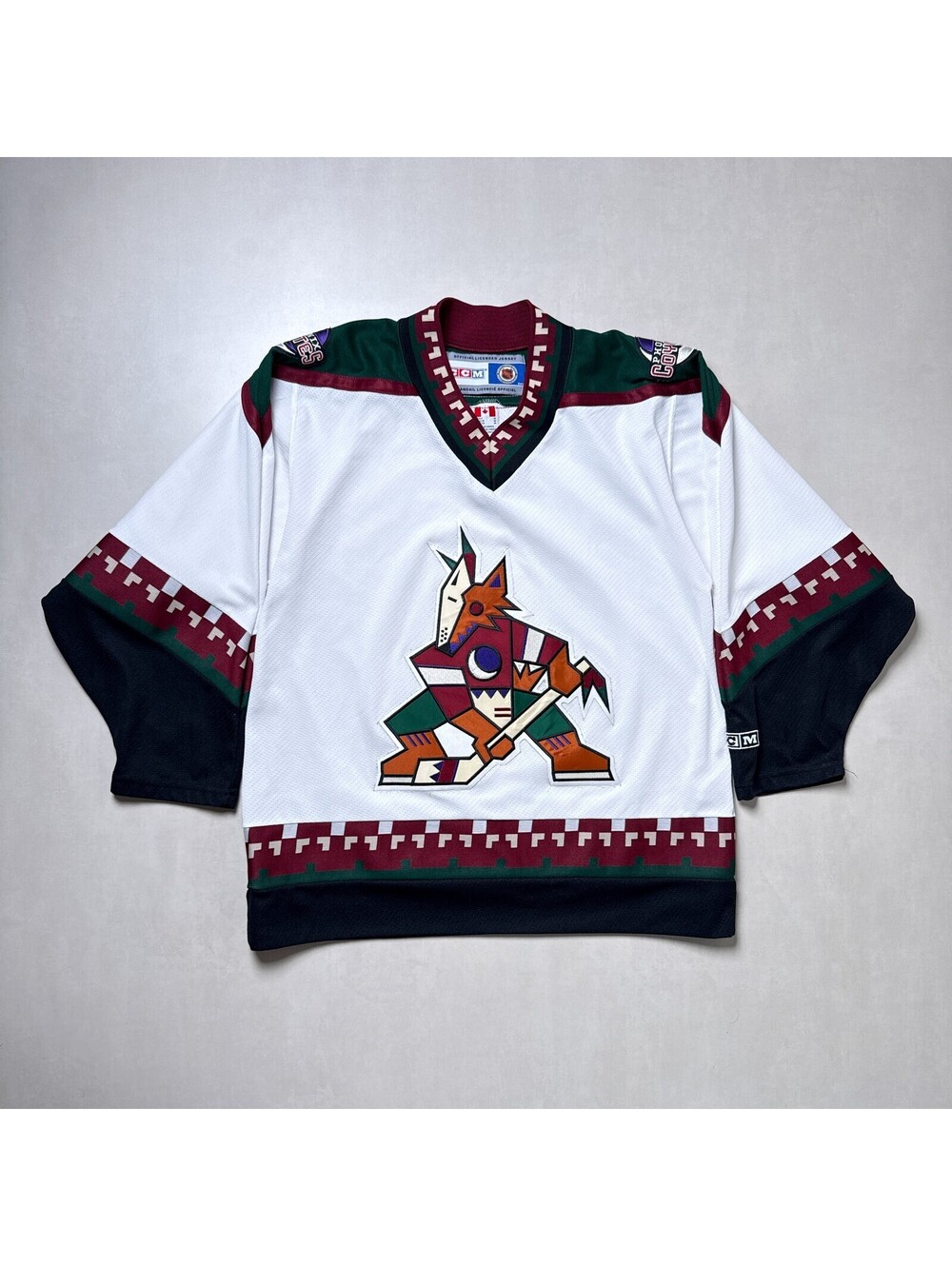 Vintage CCM Phoenix Coyotes Kachina Hockey Jersey White M
